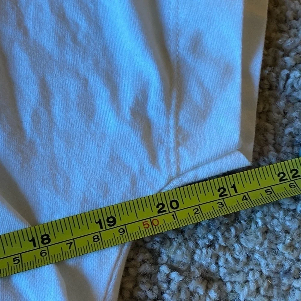 Zara Women’s Top Size Small White Linen Blend V Neck Short Sleeve Blouse Popover